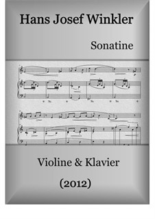 Sonata: For violin and piano by Hans Josef Winkler