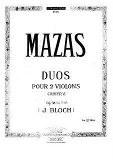 Twelve Little Duets for Two Violins, Op.38: Duet No.7 by Jacques Féréol Mazas