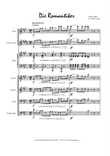 Die Romantiker, Op.167: Version for salon orchestra by Josef Lanner