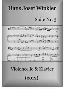 Suite No.3 with three dances: Duo with cello by Hans Josef Winkler