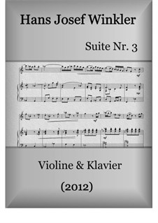 Suite No.3 with three dances: Duo with violin by Hans Josef Winkler