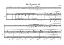 Quiet Movements: No.1 for oboe and piano, MVWV 606 by Maurice Verheul