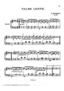 Eighteen Waltzes for Piano, Op.9a: Waltz No.2 by Franz Schubert
