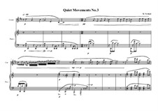 Quiet Movements: No.3 for cornet and piano, MVWV 608 by Maurice Verheul