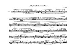 Four Little Pieces for Bassoon: Piece No.2, MVWV 716 by Maurice Verheul
