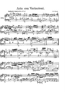 Goldberg Variations, BWV 988: For harpsichord by Johann Sebastian Bach