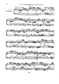 Complete set, BWV 812-817: For piano by Johann Sebastian Bach