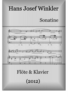 Sonata: For flute and piano by Hans Josef Winkler