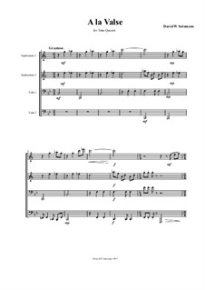 A la valse: For tuba quartet by David W Solomons