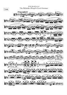 Die Hebriden oder Die Fingalshöhle (Hebrides Overture), Op.26: Violas part by Felix Mendelssohn-Bartholdy