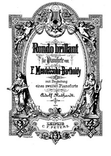 Rondo Brilliant, Op.29: Version for two pianos four hands by Felix Mendelssohn-Bartholdy