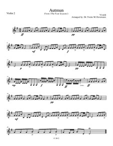 Violin Concerto No.3 in F Major 'L'autunno', RV 293: Movement I, for school string orchestra – violin II part by Antonio Vivaldi
