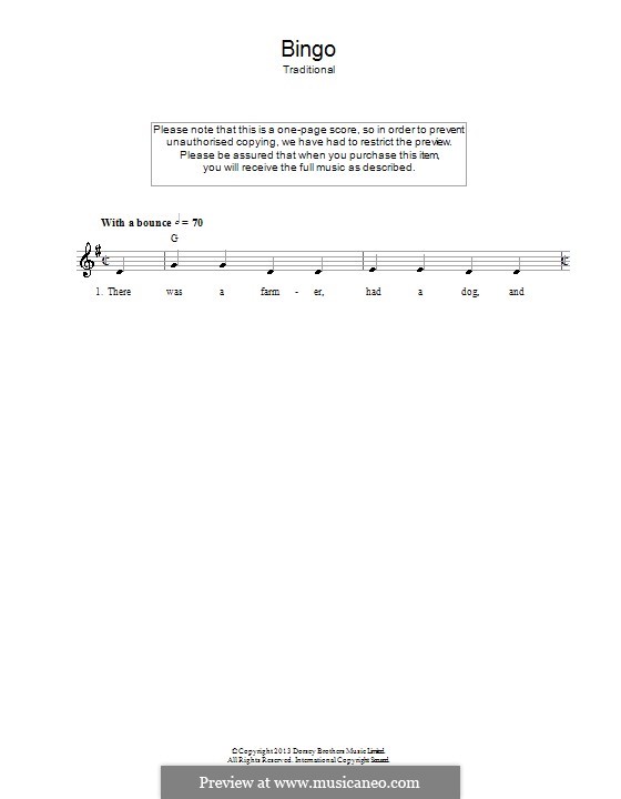 Bingo: Lyrics and chords by folklore