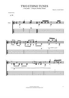 Two Ethno Tunes, for guitar with tablature: Two Ethno Tunes, for guitar with tablature by folklore
