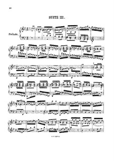 Suite No.3 in G Minor, BWV 808: For harpsichord by Johann Sebastian Bach