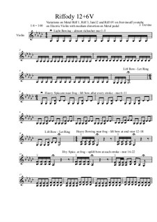 Riffody 12-6, Op.2: Riffody 12-6 by Javier Trevino