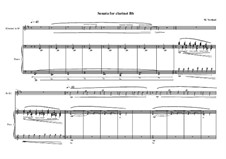 Sonata for Bb clarinet No.1, MVWV 514: Sonata for Bb clarinet No.1 by Maurice Verheul