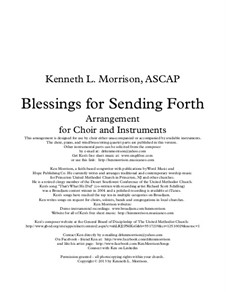 Blessings for Sending Forth: Blessings for Sending Forth by Ken Morrison