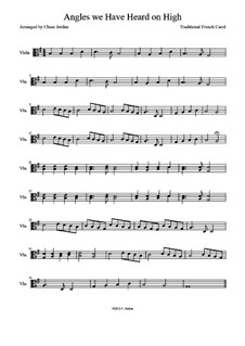 One instrument version: For viola by folklore