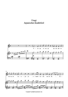 Usagi: Piano-vocal score by folklore