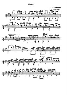 Minuet: Minuet by Niccolò Paganini