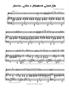 Savior, Like a Shepherd Lead Us: For viola and piano by William Batchelder Bradbury