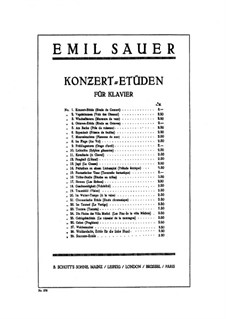 Concert Etudes: No.20 A la Valse by Emil von Sauer