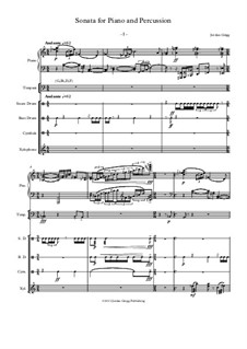 Sonata for Piano and Percussion: Sonata for Piano and Percussion by Jordan Grigg