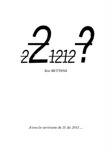 Ouverture '221212': Ouverture '221212' by Eric Bettens