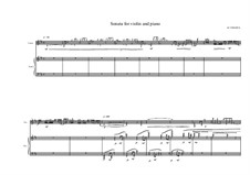 Sonata for violin and piano, MVWV 323: Sonata for violin and piano by Maurice Verheul