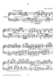 Sonata for Piano No.2 in E Flat Major: Sonata for Piano No.2 in E Flat Major by Emil von Sauer