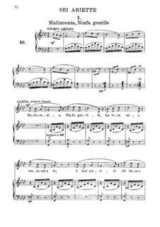 Malinconia, Ninfa gentile: F minor by Vincenzo Bellini