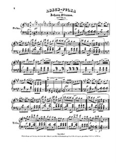 Annen Polka, Op.117: For piano solo by Johann Strauss (Sohn)