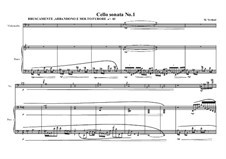 Cello sonata No.1, MVWV 214: Cello sonata No.1 by Maurice Verheul