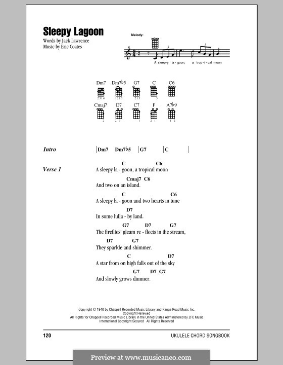 Sleepy Lagoon: For ukulele by Eric Coates