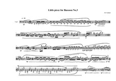 Four Little Pieces for Bassoon: Piece No.3, MVWV 717 by Maurice Verheul