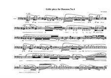 Four Little Pieces for Bassoon: Piece No.4, MVWV 725 by Maurice Verheul
