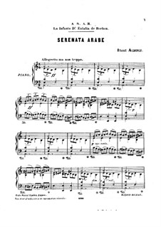 Serenata Arabe: For piano by Isaac Albéniz