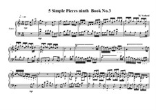 5 Simple pieces for piano: Ninth book No.3, MVWV 727 by Maurice Verheul