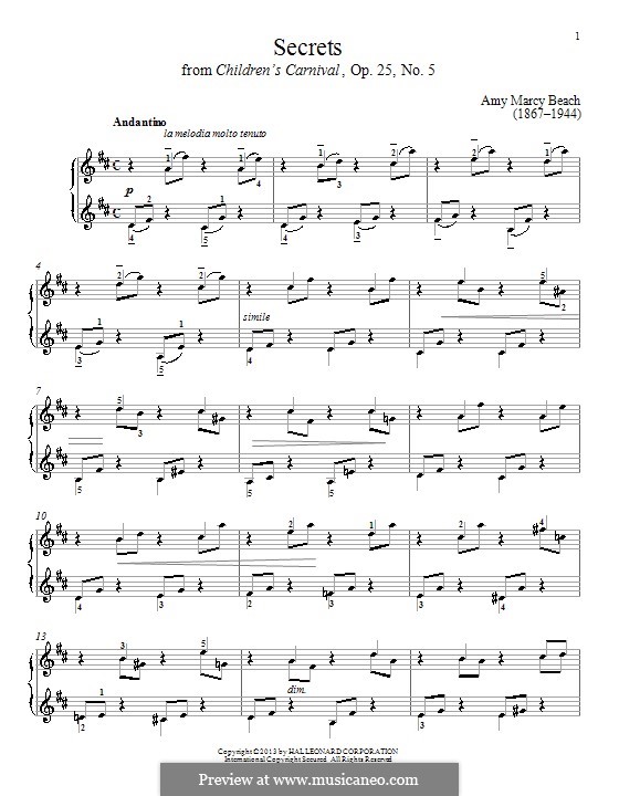 secrets by a m beach sheet music on musicaneo secrets piano sheet music