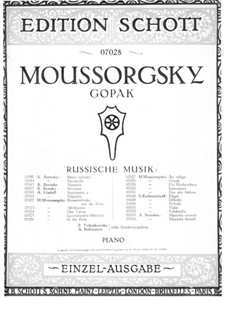Gopak: For piano by Modest Mussorgsky