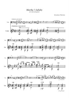 Martha's lullaby: For viola (or cello) and guitar by Gerasimos Pylarinos