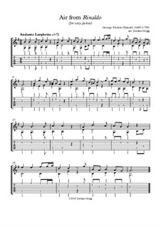 Lascia Ch'io Pianga: For easy guitar by Georg Friedrich Händel