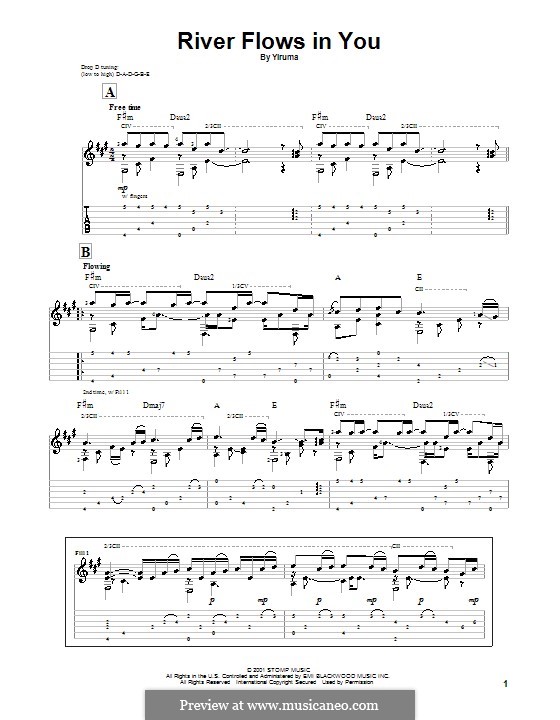 River Flows in You by Yiruma - sheet music on MusicaNeo