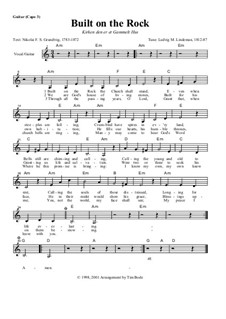 Built on the Rock: Guitar lead sheets by Ludvig Mathias Lindeman