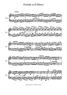 Prelude in D Minor: Prelude in D Minor by Robin Smith
