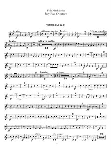Ruy Blas, Op.95: Trumpets parts by Felix Mendelssohn-Bartholdy
