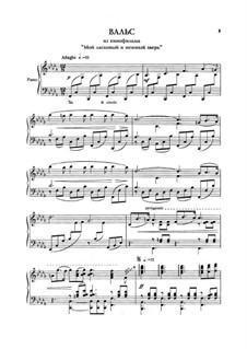 Waltz from 'My tender and gentle animal': For piano by Eugen Doga
