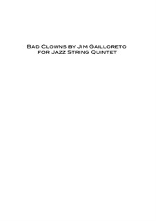 Bad Clowns: Bad Clowns by Jim Gailloreto