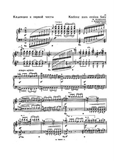 Cadenzas to Movements of Concerto No.3 for Piano by Beethoven: To movements I, III by Ignaz Moscheles